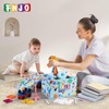 FNJO Toy Storage Bin,Foldable Toy Organizer with Lid, Playroom Organizer,Toy