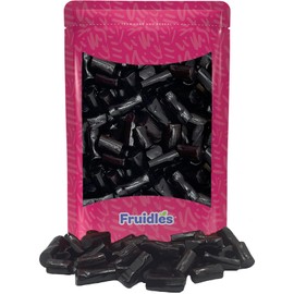 Fruidles Black Licorice Candy, Soft Licorice Bites Gummies, Deliciously Sweet And Soft Candy, Batch Made in Finland (2 Pounds)