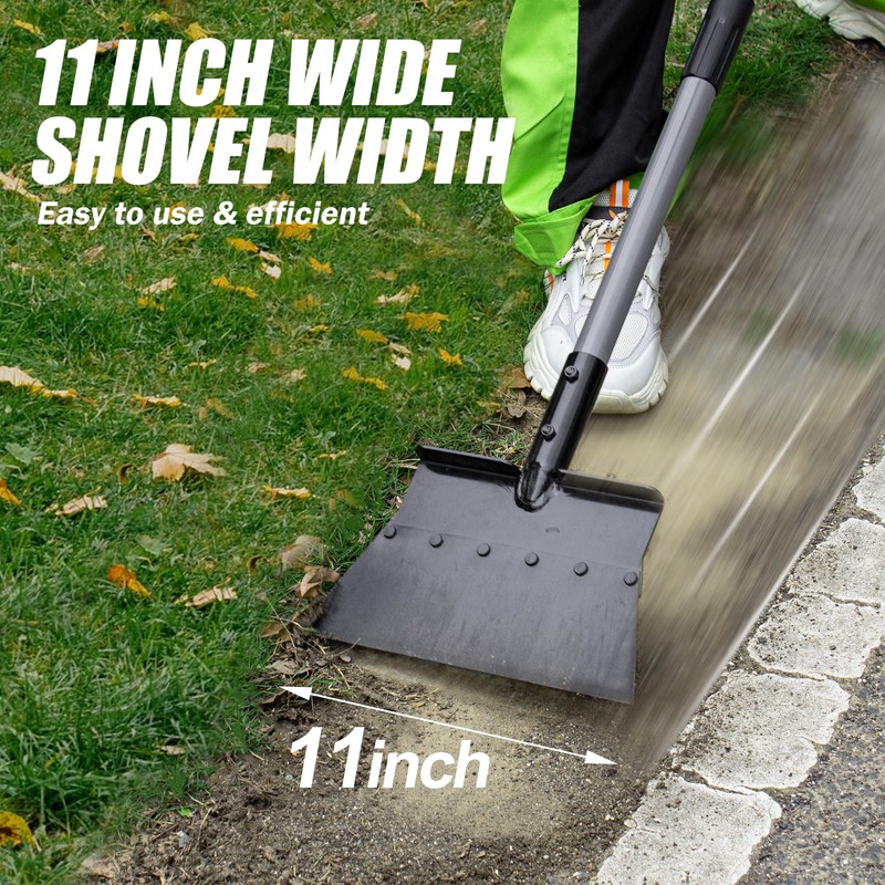 Suchtale Garden Flat Shovel Scraper, Heavy Duty Multifunctional Outdoor Cleaning