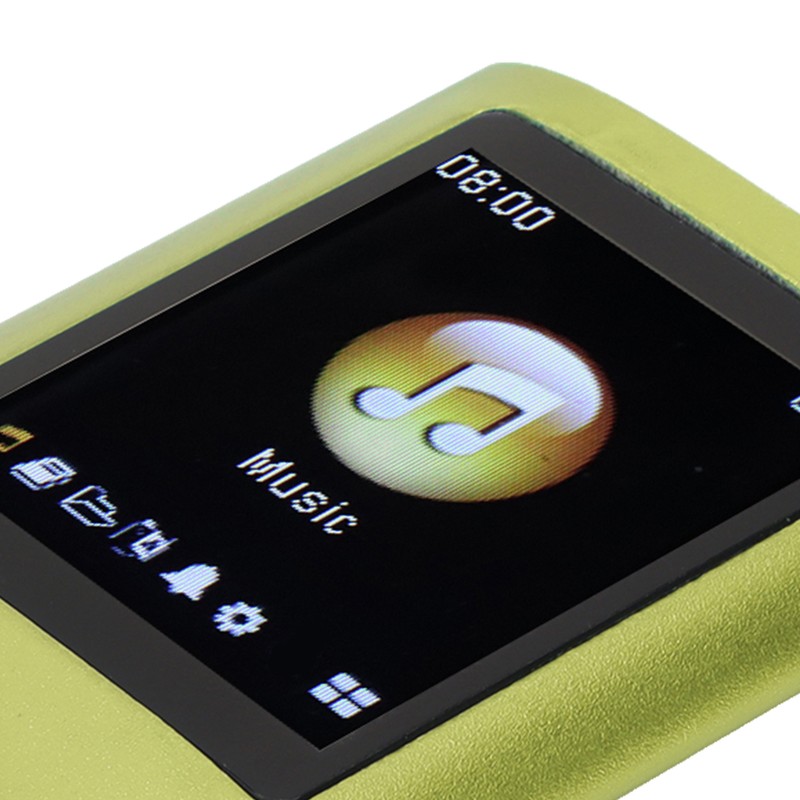 MP3 Player Stylish Multifunctional Lossless Sound Slim 1.8 Inch LCD