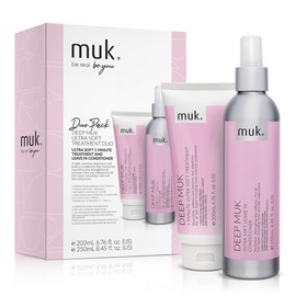 Muk Deep Muk Ultra Soft Leave-in Conditioner and 1 Minute Treatment Duo Pack