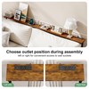 2 Pack 79" Narrow Console Table with Adjustable Height(23"-31") Behind