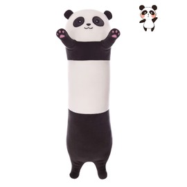 Yeqivo Panda Plush Pillow, Soft Panda Long Stuffed Animal Pillow, Cute Long Panda Plush Toys for Kids Grilfriend(35.4inch/90cm)