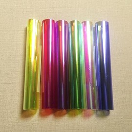 M00413 MOREZMORE Angelina Fantasy Film 6 Color Sampler Pack Fusible Heat Bondable Film for Making Wings