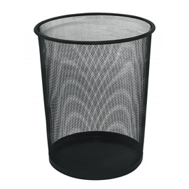 Waste Bin Q-CONNECT Metal 19l Black/Office Equipment/Type-Mesh/Material-Metal/Colour-Black/Size-19l / Dimensions (mm)-295/240x340 / Height (mm)-340
