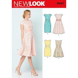 New Look Patterns Misses' Dresses A (8-10-12-14-16-18-20) 6447