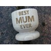 FastCraft BEST MUM EVER GREATEST WOODEN EGG CUP PRESENT IDEA