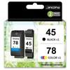 Zencoma 45 78 Ink Cartridges Combo Pack High-Yield 1 Black