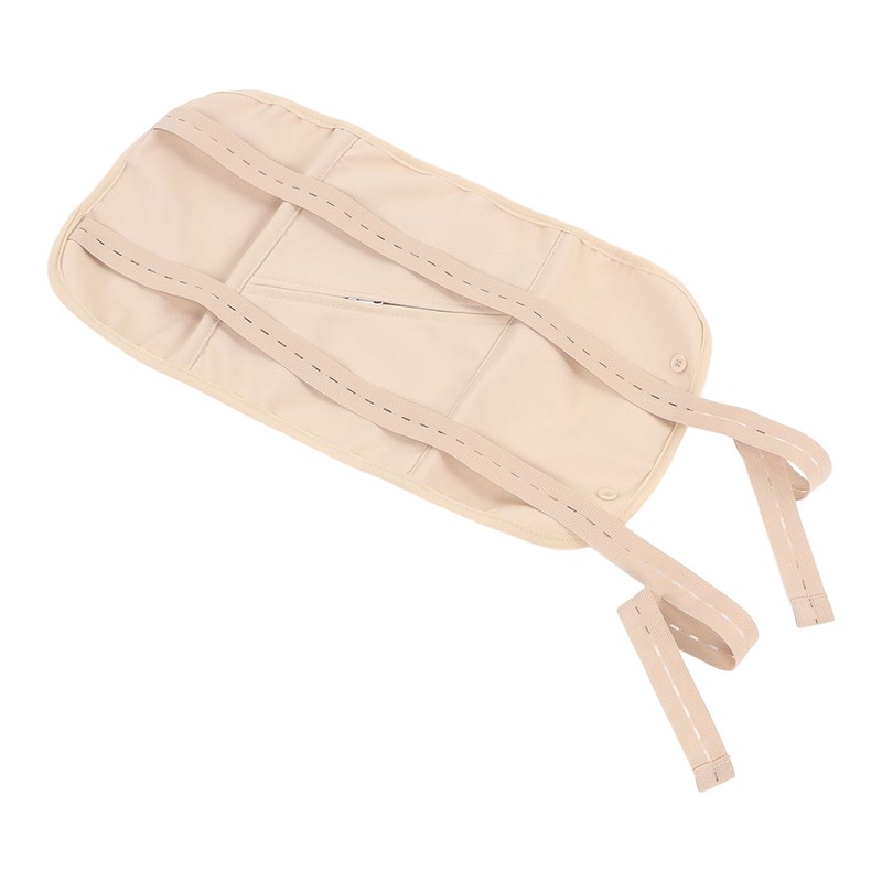 2pcs Castor Oil Stomach Pack Reusable Zipper Pocket Less Mess