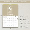 2024-2025 Calendar - Wall Calendar From July 2024 to June