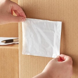 Packing List Envelopes, 4.5 x 5.5 Inches, 2 Mil Clear Polyethylene, Side Loading, 1000/Case