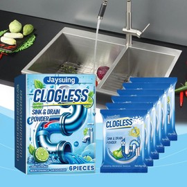 Green Gobbler Drain Clog Remover Powder 3 Uses | Hair Clog Remover | Toilet Clog Remover | Sinks & Tub Drain Cleaner - quantity: 2 pcs