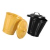 jojofuny 2pcs Small Desktop Garbage Can with Lid Cute Multifunctional