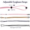 JRSHIRLEYLTD 4 Pieces Glasses Strap, Adjustable Sunglasses Strap, Universal Glasses