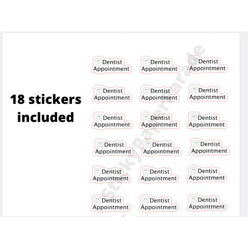Homemade Dentist Planner Stickers #92 / Planner Stickers  / Journal