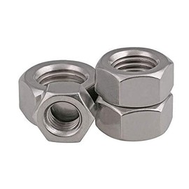 4Pcs Stainless Steel Hex Nuts, M10 x 1.25mm Stainless Steel Hand Thread Hex Nut Metric Thread Handle Nuts Fasteners