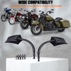 DREAMIZER Universal 8mm/10mm Black Irregular Shape Motorcycle Rear View Mirrors
