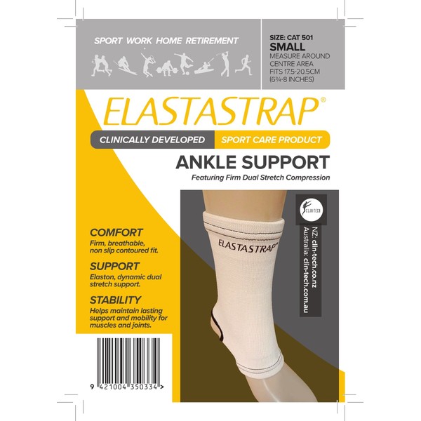 clin-tech Elastastrap Compression Ankle Support, S