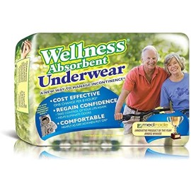 Unique Wellness X Large Pack of 12 Wellness Absorbent Underwear for Incontinence Protection