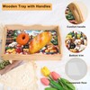 DOTSOPS DIY Wooden Craft Tray Kit Hand Assembled Wooden Serving