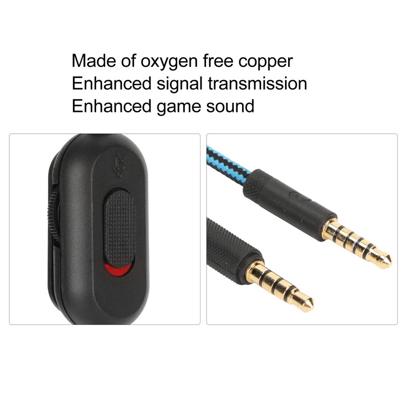 Cable, Gaming Headset Cable with Volume Control and Mute Compatible