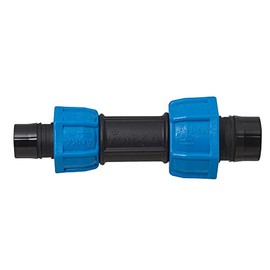 Watts ARSC1141 ANKA Series High Pressure Poly-Pipe Reducing Straight Coupling, 1-1/4" x 1" Black Fitting w/Blue Tapered Nut Seals, High Grade Glass Fiber Reinforced Nylon, Agriculture & Irrigation