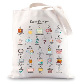 BWWKTOP Office Manager Tote Bag Office Manager Gifts For Women Boss Lady Tote Bag Thank You Boss Gift For Manager, Office Manager Tg