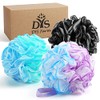 DYS Farm Shower Puffs for Body - Bath Luffa Loofa