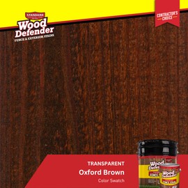 Wood Defender Transparent Fence Stain Oxford Brown Gallon