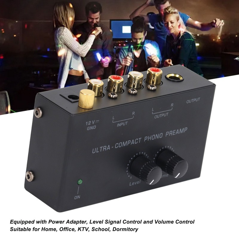 Professional Sound Mixer PP500A Vinyl Record Player Preamplifier Active RIAA