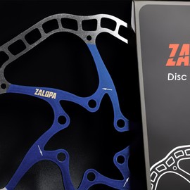 ZALOPA Pro Light Weight Stainless Steel Mix with Carbon Steel 160mm Disc Brake Rotor R7 for Road Bike Super Light Weight Blue