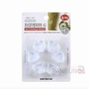 Funny Heart Small Door Handle Bumper (6 Pcs) - Door Slam & Ding Protector Pad Door Scratch Prevention 2ea