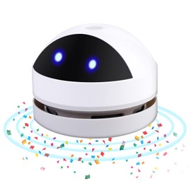 Molbory Molbory Tischstaubsauger, USB Wiederaufladbar Tischstaubsauger, Tragbar Kabellos Mini Staubsauger, Hohe Saugleistung Staub Reiniger mit 120 Minuten Laufzeit, für Desktop,Büro,Auto,Schule,Haushalt