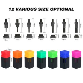 Sunydog M5 Various Rivet Nut Pistols Mandrel and Nose Piece Riveter Tip Metric Replacement Rivet Gun Part Thread Mandrel for Hand Nut Rivet