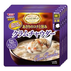 Chef's Reserve Shimizu Foods SSK Sales Delicious Feast Soup with CR Range Clam Chowder, 5.3 oz (150 g) x 5 Packs