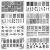 Nail Art Stamping Kit - 8 Stamping Plates with Stamper