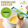 Spring Chef Premium Lemon Zester Grater with Handle - Fruits,