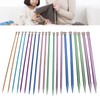 CYSFETENA Ultra Light Aluminum Knitting Needles Set 20PCS,9.8 in Weaving