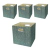 Posprica Storage Basket Bins,11×11×11 Foldable Storage Cube Boxes Fabric Drawer
