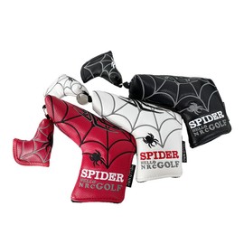 Golf Headcover Putter Cover with Key Ring Pin Mallet Fit Cameron Spider Putter Odyssey Magnetic Closure Spider (White for Mallet)