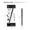 Wugbc 2 Pcs Brown Gel Eyeliner, Waterproof Eyeliner Pencil Smooth