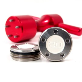 19th Hole Custom Shop 2 of 20g White Weight for Scotty Cameron Putters with Wrench Tool (Red)