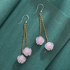 Plastic Earrings, KMEOSCH Stylish and Hypoallergenic Pink Lily of the