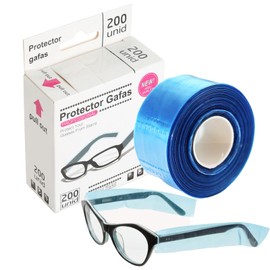 Pack of 200 Glasses Protection for Arms, Glasses Temple Protection, Disposable Glasses Temple Protection, Protective Cover for Hairdresser, Hair Dye, Protection