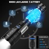 AURASEASON Flashlights High Lumens Rechargeable 2 Pack, 90,000 Lumens Super