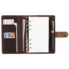 Leather Writing Journal Notebook Refillable, A6 Personal Size Traveler's Notebook