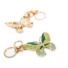 TOPASION Cute Butterfly Rhinestone Keychain for Women Charms for Purses