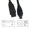 Rosebe Firewire Cable, Firewire 800/400 Cable 9 Pin Male to