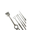 Set of 10 Pieces Skin Retractors and Tissue Desmarres Eyelid