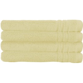 La Vida Premium Guest Towel Set, 4 Pieces, Champagne, 100% Terry Cotton, 480 g/m², Soft and Absorbent, for Bathroom, Oeko-Tex 100 Certified, 4 x Guest Towels